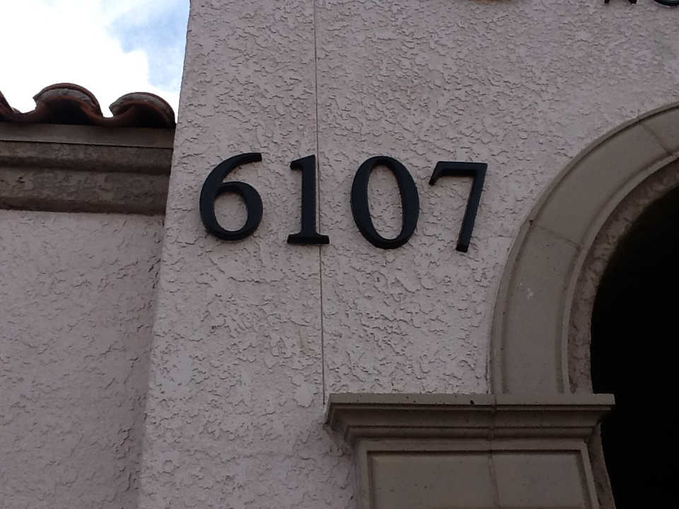Building Address Numbers - Tucson Building Center FCP Wall sign