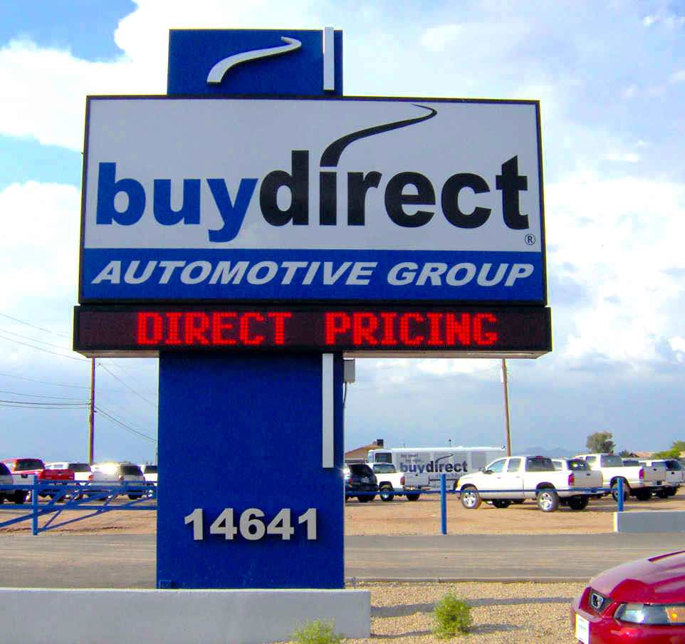 Buy-Direct-Cars-Road-Sign-LED-Display-Tucson-Business-Automotive-Center