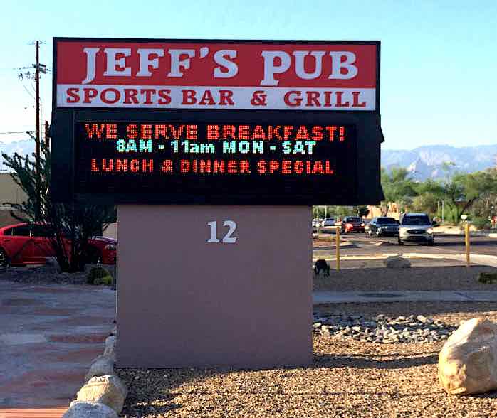 Jeff Pub  Digital Marquee Sign - LED Message Center Addisigns